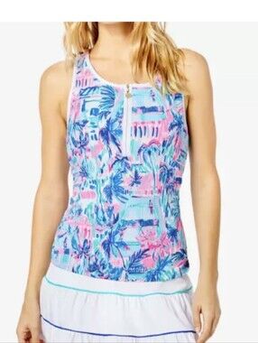 NWT Lilly Pulitzer Meryl Luxletic Tennis Racerback Top Size M
